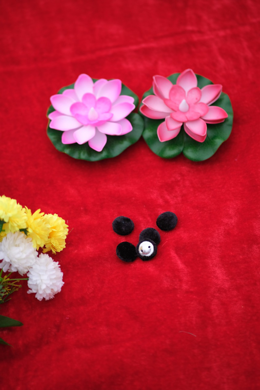 Black velvet Button Pack of 5