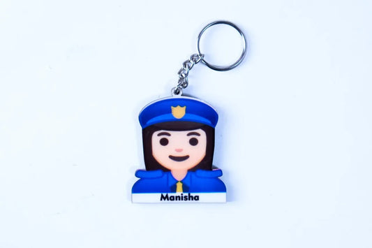 Lady Cop Keychain