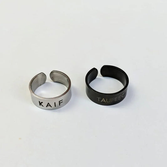 Personalised Name Ring