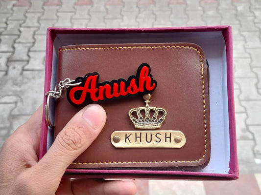 Men wallet and Keychain Combo