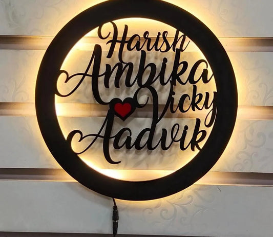 LED light name plate