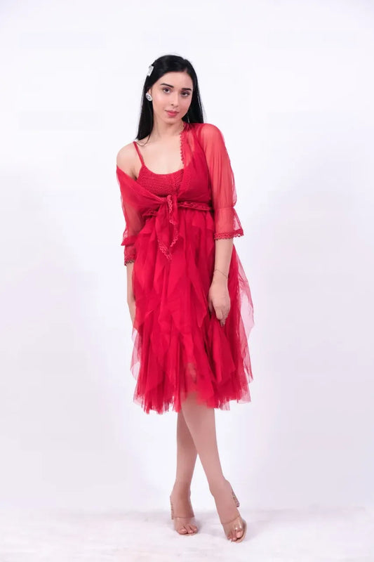 Turtuk Dress with Shrug