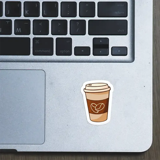 Coffee Cup Laptop Sticker