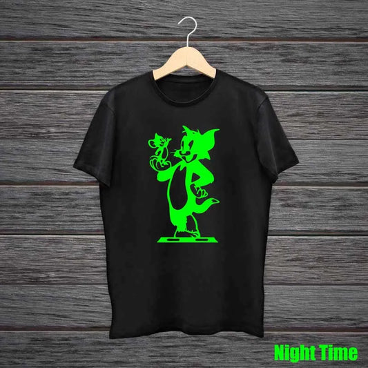 TOM and JERRY V2 Mask Glow In The Dark Tshirt