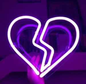 Broken Heart Neon Light Sign Lamp