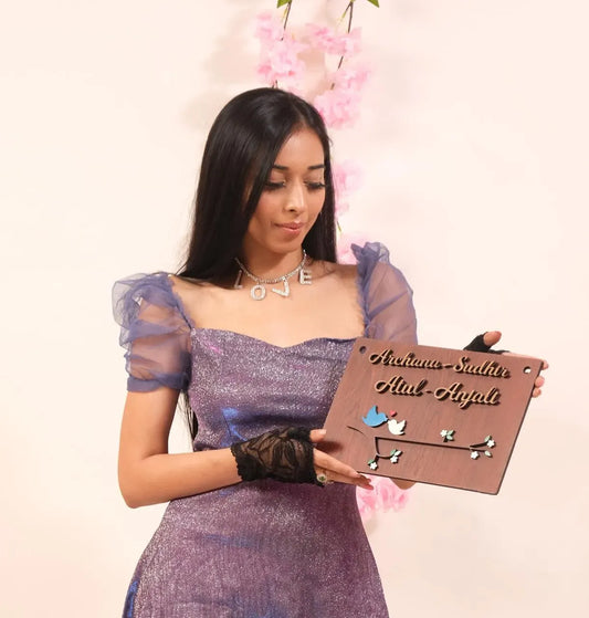 Personalised Wooden Name Plate