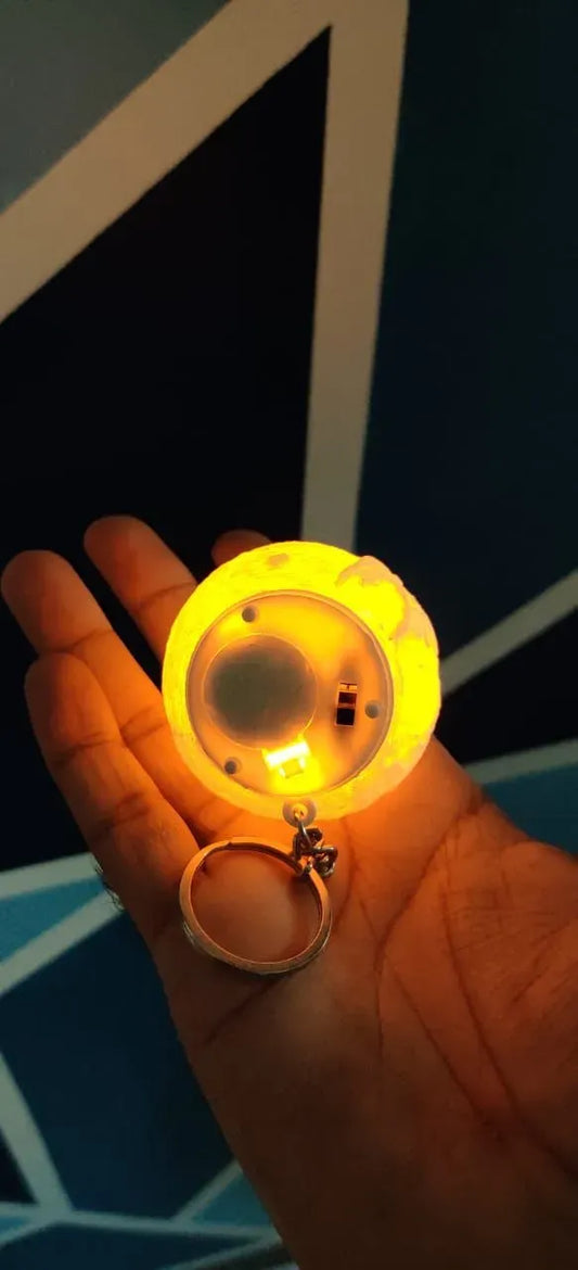 Led Moon Keychain