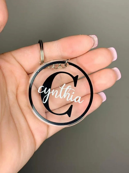 Acrylic Signature Name Keychain