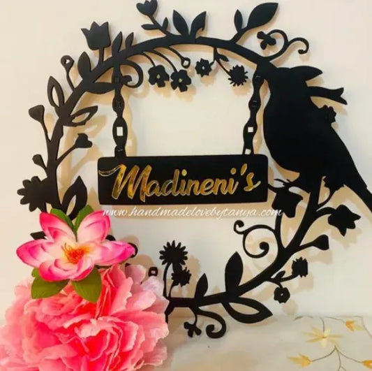 Bird art Nameplate