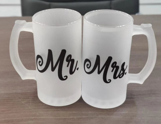 Couple frosted mug