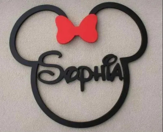 Mickey Name Plate