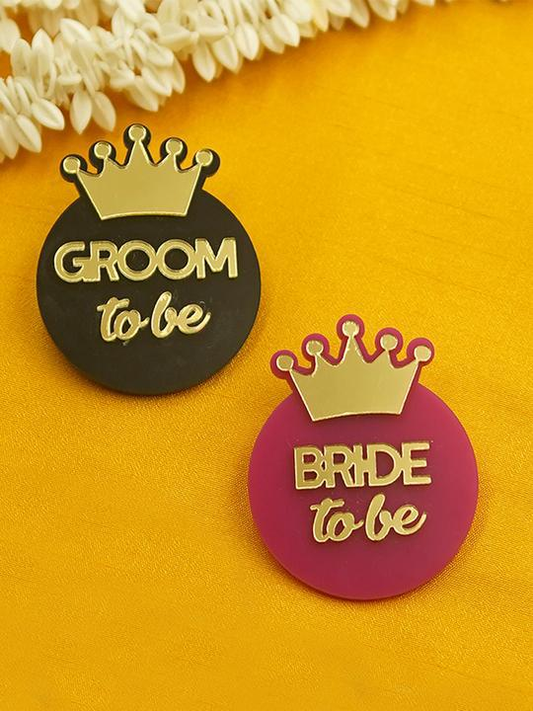 Groom and Bride Brooch