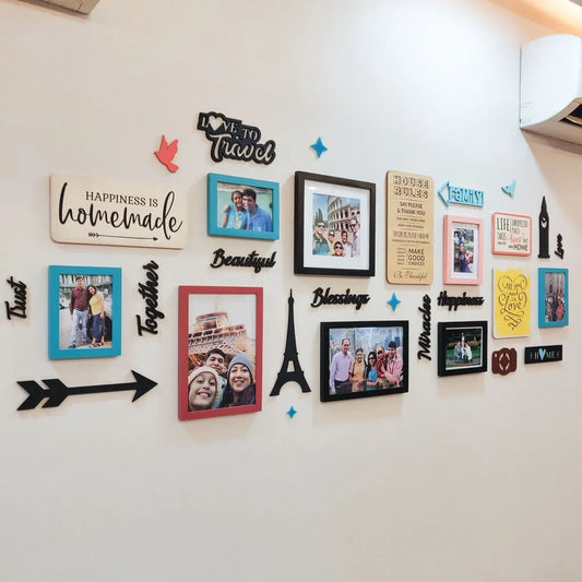 Family plus Travel Photo Wall