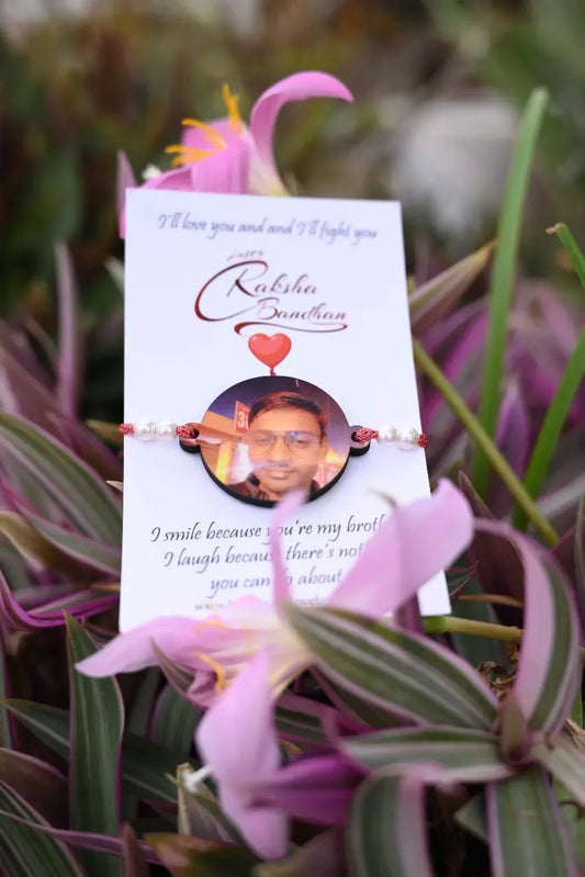 Wooden Photo Rakhi 273