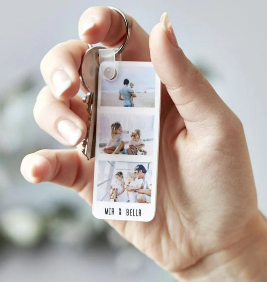 Polaroid Photo Keychain