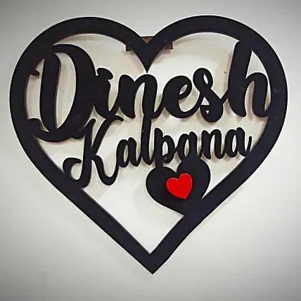 Heart Hanging Wooden Frame