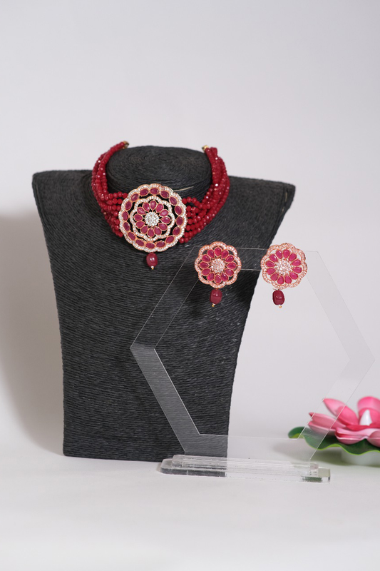 American Diamond Choker Set 52