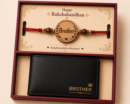 Personalized Brother Wooden Rakhi