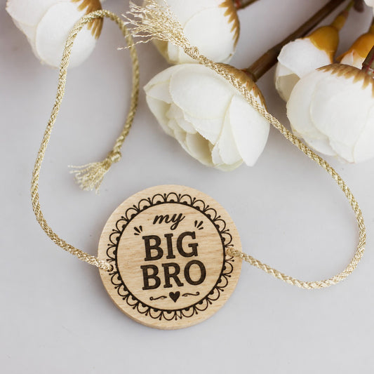 My Big Bro Minimal Wooden Rakhi