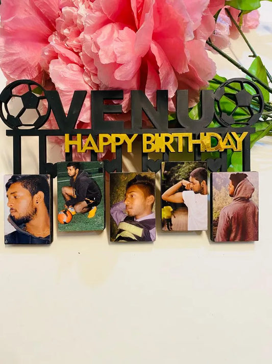 Happy birthday name frame