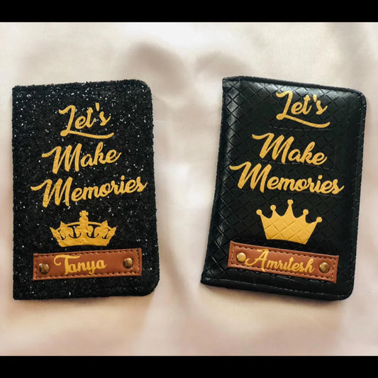 Couple passport cover