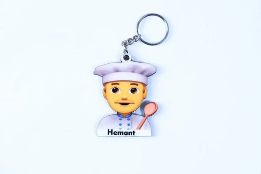 Chef Male Keychain