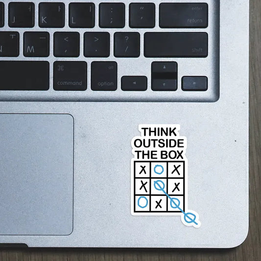 Think Outside The Box Laptop Sticker