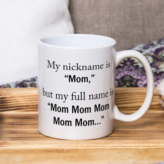 My Nickname Is Mom Coffee Mug