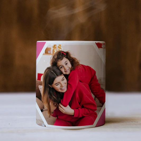 Personalised Love You Mom Photo With Name Coffee Mug