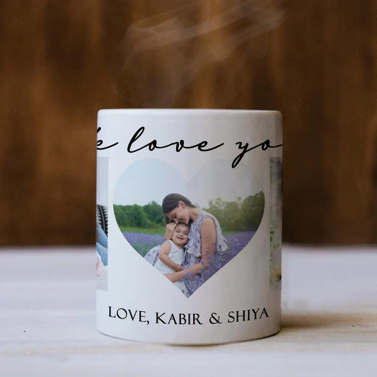 Personalized We Love You Family Photo Coffee Mug