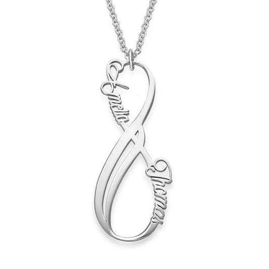 Infinity Couple Name Necklace