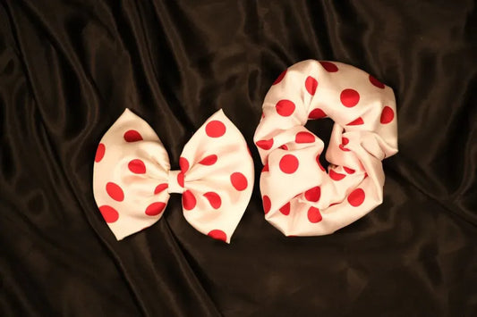 Printed Scrunchies & Bow Combo 2