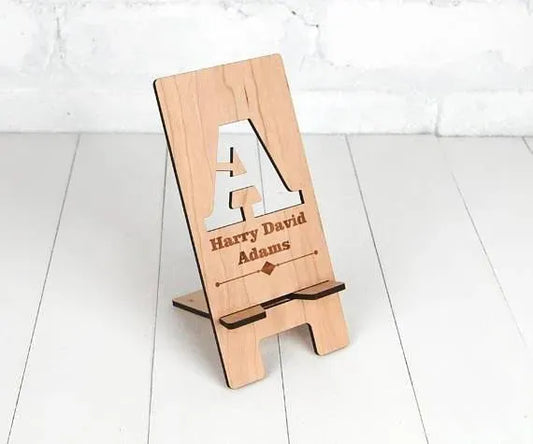 Personalised Wooden Mobile Stand