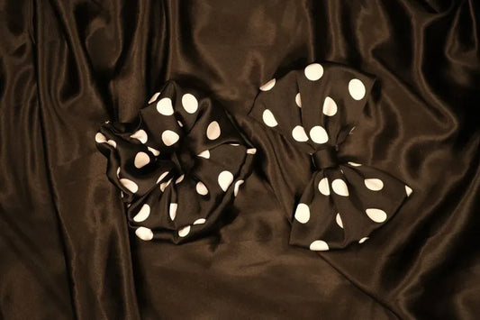 Printed Scrunchies & Bow Combo 4
