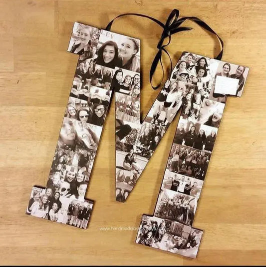 Alphabet photo frame