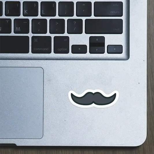 Moustache Laptop Sticker