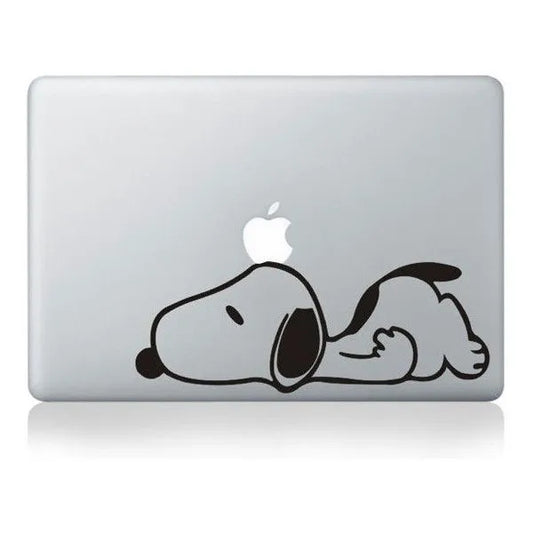 Lazy dog laptop sticker