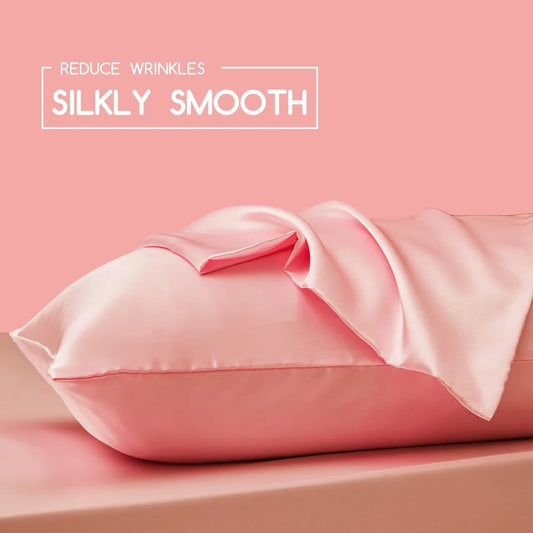 Salmon Satin Beauty pillowcase