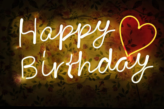 Happy Birthday Neon Lamp
