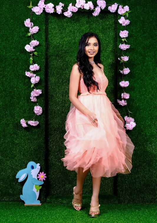 Zubarah Peach Maggi Dress R107