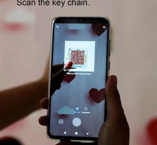 Personalised QR Code Keychain