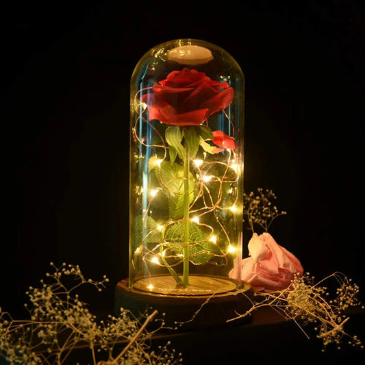 Beauty and The Beast Rose Flowers Led Light String