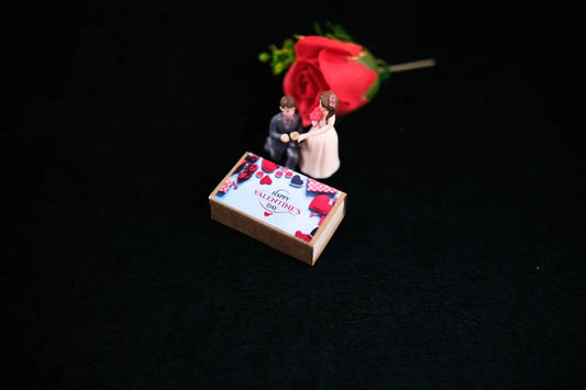 valentine's day Matchbox with Card