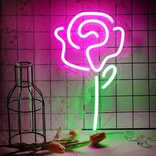 Rose Neon Lamp