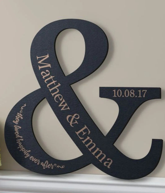 Couple Monogram Frame