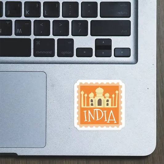 India Stamp Laptop Sticker