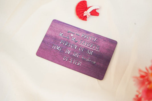 Wallet card message 108