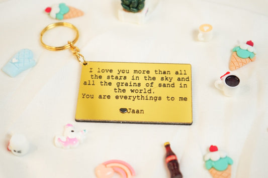 Customised Message Acrylic Keychain 102