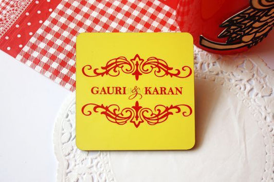 Couple Name Coaster