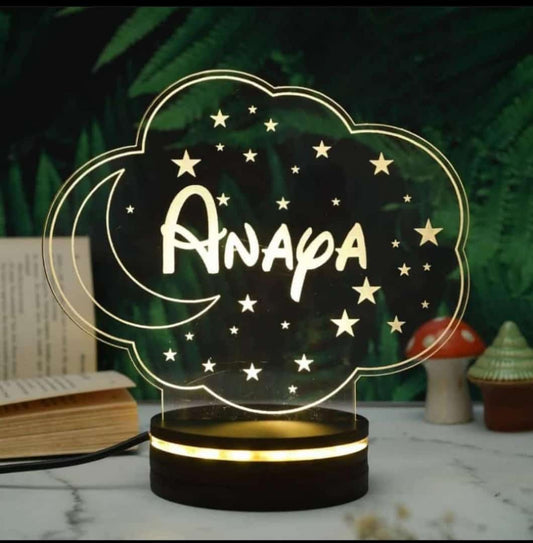 Personalised Cloud 3D Lamp